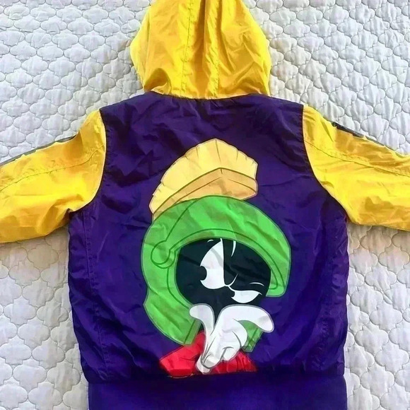 Members Only Marvin Martian Looney Tunes Jacket - Kids Size 14/16 - Picture 4 of 6